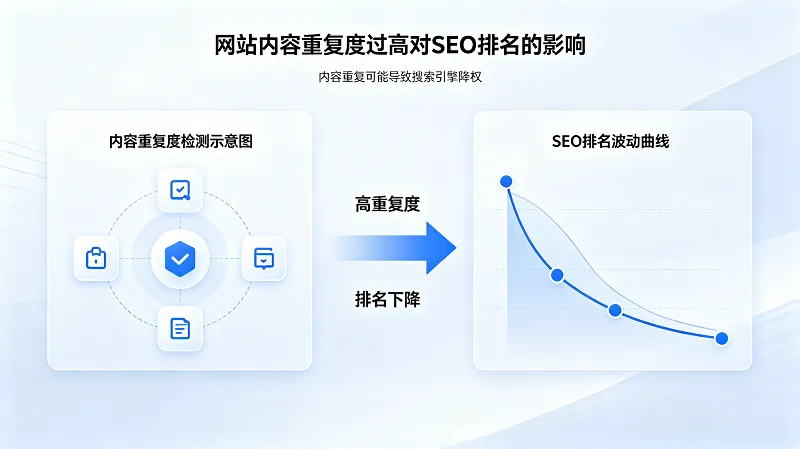网站内容重复度过高会影响SEO排名吗？